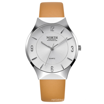 NORTH 7701 leather strap Top Brand Mens Watches Luxury Quartz Watch Fashion Waterproof Sport Wrist Watch Analog Clock Montre